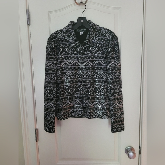 St John Black & Silver Jacket & Shirt Set - Picture 4 of 9